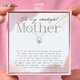 thumbnail image 2 of Luxury Heart Pendant Necklace Exquisite Mother's Day Necklace Round AAA Zircon High Quality Mother's Day Jewelry Gift With Card Gao Jinjia LED, 2 of 2