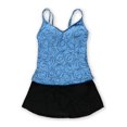 thumbnail image 2 of Tankini de 2 piezas con falda Malibu MiracleSuit para mujer azul 8, 2 of 2