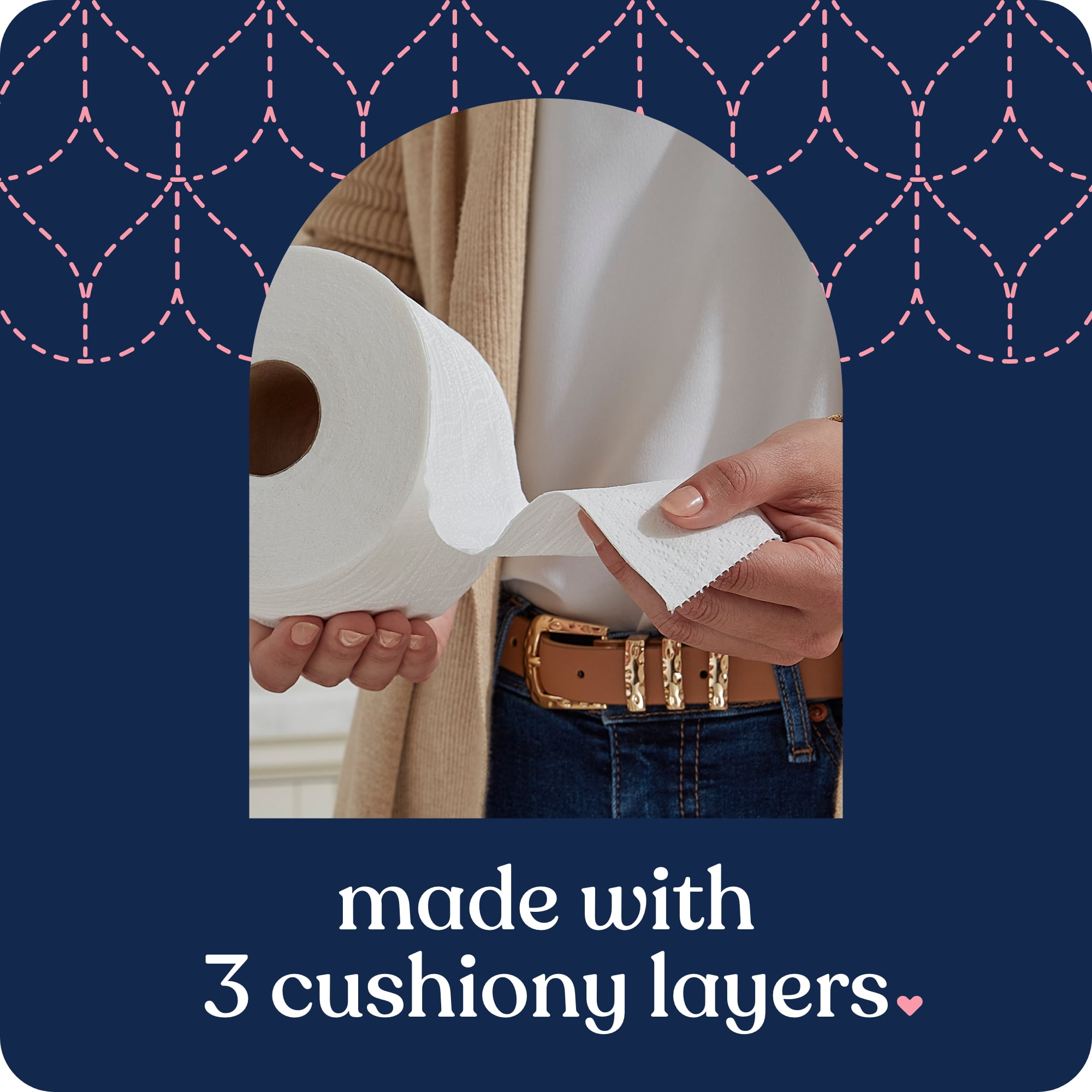 Quilted Northern Ultra Plush 3-Ply Toilet Paper, Sweet Lilac & Vanilla Scented Tube, 12 Mega Rolls