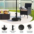 thumbnail image 6 of Topeakmart 20″ Round Antique Umbrella Base with Lockable Wheels, Black, 6 of 7