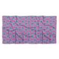thumbnail image 5 of Bimba Purple Text & Bunny Kids Printed Pure Silk Scarf For Hair Neck Head Bandanas For Women 40 x 40 Inches, 5 of 6