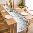 thumbnail image 3 of Table Runner 120 Inches Long for Kitchen Dining, Grey Dresser Scarf Farmhouse, Dining Table Decorations for Wedding/Parties, Eucalyptus Leaves 13 x 120 In, 3 of 8