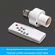thumbnail image 4 of 1/3 Set E27 Base Lamp Holder Light Switches Remote Control Light Socket Wireless Light Bulbs Socket Switches with Timer, 4 of 5