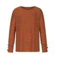 thumbnail image 3 of Hauts d'Entraînement pour Femmes, T-shirt à Manches Raglan Décontracté à Col Rond pour l'Automne et l'Hiver, Blouse d'Été Ample en Liquidation, 3 of 7