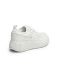 thumbnail image 5 of DREAM PAIRS Women's Platform Fashion Sneaker, Comfortable Casual Denim Athletic Star Sneakers White Size 6, 5 of 9
