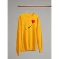 thumbnail image 3 of Love Balloon Heart Lettering  Sweatshirt Women -Image by Shutterstock, Female x-Large, 3 of 4