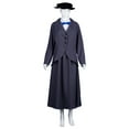 thumbnail image 4 of HPO | Adult Women's English Nanny Costume | Shadow Grey Color Cosplay Costume, 4 of 6