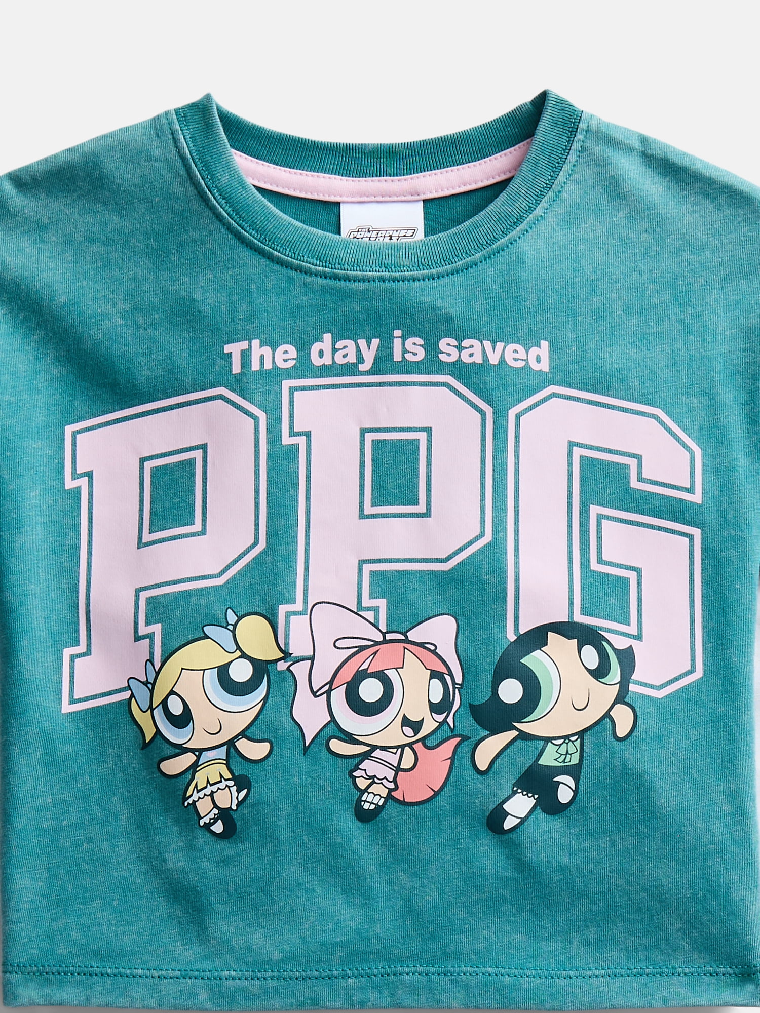 Powerpuff Girls Toddler Girls Washed Graphic Tee with Short Sleeves and Tiered Skort Set, 2 Piece, Sizes 12M-5T