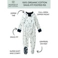 thumbnail image 3 of Honest Baby Clothing Organic Cotton Boy/Girl Long Sleeve Sleep N Play Footed Pajamas, Sizes Preemie-24 Months, 3 of 7
