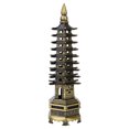 thumbnail image 4 of Torre de Metal Estatua Estilo Chino Torre WenChang Modelo Figuras Aleación Pagoda Adornos en Miniatura Oficina Decoración de Escritorio para el hogar Unbranded GY06137, 4 of 7