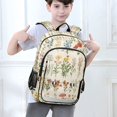 thumbnail image 6 of FORMRS Unisex School Backpack 17" Student Travel Bag with Laptop Compartment, Beige Wildflowers, 6 of 7