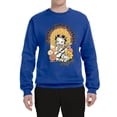thumbnail image 2 of Wild Bobby, Betty Boop Good Vibes Only Betty Boop Unisex Crewneck Sweatshirt, Royal, Large, 2 of 5