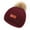 K, variant on Ausyst Hats Clearance! NEW 1-11 Years Old For Girls Boys Kids Winter Beanie Hat Warm Knit Thick Ski Cap With Fluff Ball