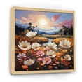 thumbnail image 2 of Designart "Meadow of White and Pink Wildflowers" Floral Framed Wall Art - White Wildflowers Hallway Framed Wall Art Decor, 2 of 6