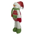 thumbnail image 4 of Northlight 17.5" Red and Green Jolly Plush Snowman Christmas Figure, 4 of 5