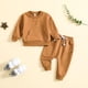 thumbnail image 5 of Gibobby Conjunto para bebé y niño Conjunto de ropa de otoño para niños y niñas, Tops y pantalones de manga larga, conjuntos para niños(Dolado, 12-18 Meses), 5 of 5