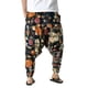 thumbnail image 4 of Pantalones largos de yoga Sunloudy para hombre, pantalones de entrepierna caída holgados con estampado de patrón nacional, pantalones casuales de estilo simple Sunloudy S M L XL XXL XXXL, 4 of 6