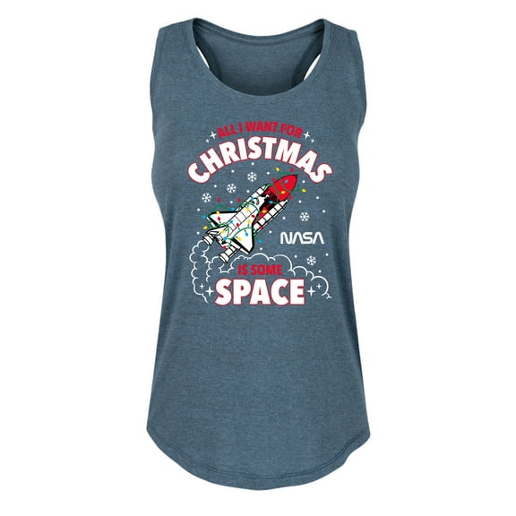 NASA - All I Want For Christmas - Women's Racerback Tank Top