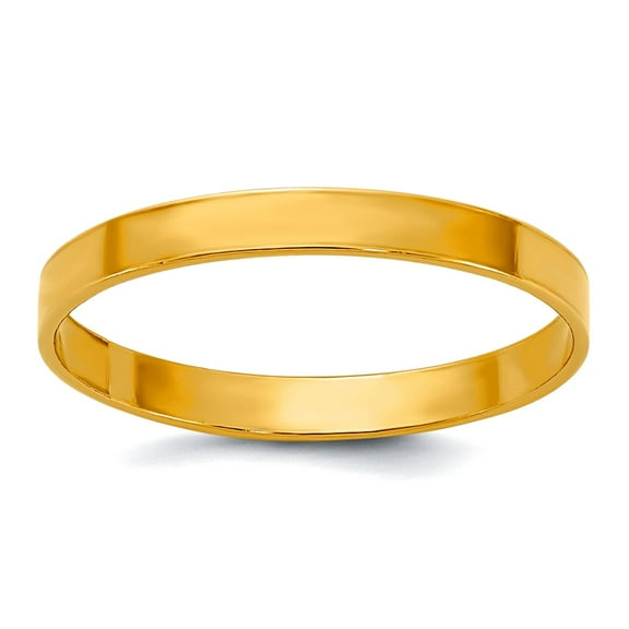 1/20 14k Gold Filled 2.25mm Flat Ring Size 5 Ring for Women - .6 Grams