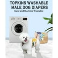 thumbnail image 4 of Topkins Dog Diapers Male, 3 Pack Washable Reusable Puppy Belly Bands,Soft and Comfortable Leak Proof Doggie Wraps with High Absorbing, for Untrained, Incontinence Small Medium Dogs, XL, 4 of 8