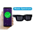 thumbnail image 4 of ruzhgo Lunettes LED Bluetooth Contrôle par Application Masque LED Bluetooth pour Raves Amusantes Lunettes de Réalité Augmentée Affichage Clignotant Texte Rouge, 4 of 9
