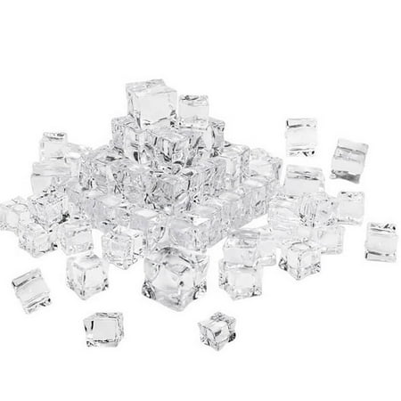 

Viugreum Acrylic Fake Ice Cube Artificial Square Crystal Ice Bar Props