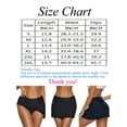 thumbnail image 2 of FUTATA Women's Quick Dry Mid Waist Pleated Swimwear Running Skirt Plus Size, Swim/Run/Regular Sports Skirt With Panties, 2 of 7