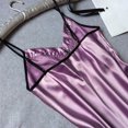 thumbnail image 4 of HomeGardon Nightgowns for Women,Women's Sleepwear,Women Casual Fashion Solid Color Simulated Silk Home Clothing Short Sleepshirts,S-XXL, 4 of 5