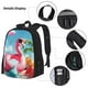 thumbnail image 3 of Disketp Tropical Flamingo Pool Float Mochila Estampada de Gran Capacidad con Lonchera y Estuche, Set de 3 Piezas para Estudiantes, 3 of 7