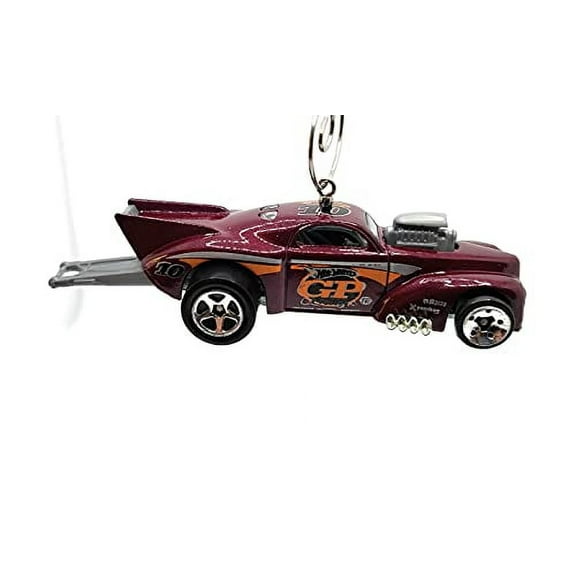 Christmas Ornament for Willys Coupe Dragster Purple
