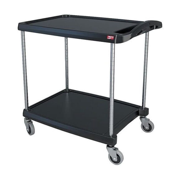 Metro Utility Cart,300 lb. Load Cap.,2 Shelves MY2030-24BL