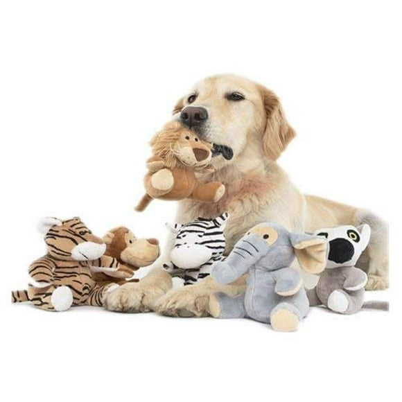 Doggles TYAPSF-99 Plush Safari Animals 6 pack - Assorted