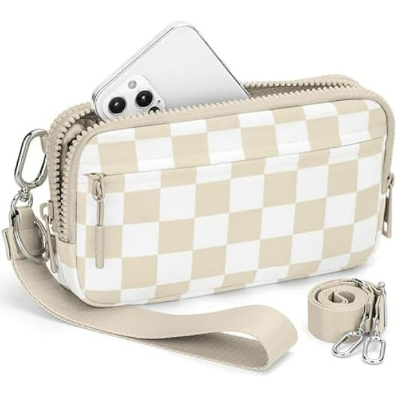 ZLC Wristlet Wallets for Women, Small Crossbody Purses Travel Pouch Phone Nylon Wrist Wallet Shoulder Purse