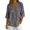 A-Gray, variant on MaFYtyTPR Women 3/4 Sleeve Shirt Fashion V-Neck Printed Button Lightweight Casual Tunic Top for Office Daily Wear A-Pink L