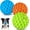 3 Colors, variant on Durable Squeaky Dog Balls for Aggressive Chewers – Rubber Interactive Chew Toy for Large & Medium Dogs, Waterproof Outdoor