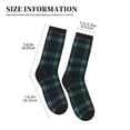 thumbnail image 3 of Women's Men's Scottish Tartan Plaid Colorful Novelty Pattern Crew Athletic Socks, 3 of 7
