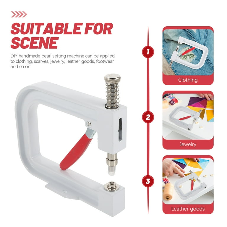 GOOHOCHY Stainless Steel Beading Machine for Pearl Setting and DIY
