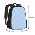 thumbnail image 2 of Balery Blue snowflakes elegant Backpack for Men and Women - Durable 600D Oxford Cloth -Large Capacity, Water-Resistant School, Travel, and Hiking Bag, 2 of 7