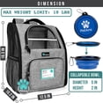thumbnail image 2 of Mochila para perros PetaMi para gatos y cachorros de hasta 8 kg, color gris, 2 of 7