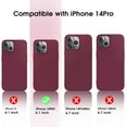 thumbnail image 4 of X-level iPhone 14 Pro Case Ultra-Thin Slim Fit [Guardian Series] Phone Cases Soft Flexible TPU Matte Finish Coating Light Protective Back Cover for iPhone 14 Pro - Winered, 4 of 7