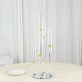 thumbnail image 3 of BalsaCircle 32" Clear 5 Arm Round Crystal Glass Candelabra Taper Candle Holder Party Events Decorations, 3 of 8