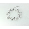 thumbnail image 2 of Faship Gorgeous Clear Rhinestone Crystal Floral Bracelet 6.5"-8.5", 2 of 4