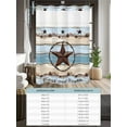 thumbnail image 6 of No Hook Cloth Fabric Shower Curtain with Snap in Liner, Country Star Blue Waterproof Shower Curtains Set with See Through Top Window, Farmhouse Western Texas Star Barn Bath Curtains Shower 36"x78", 6 of 6