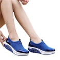thumbnail image 3 of YOUYEDIAN Orthopedic Shoes for Women Arch Support Sneakers Lightweight Non Slip Slip on Walking Shoes Mesh Stretch Comfort 2026 New Foam Shoes (Royal Blue), 3 of 7
