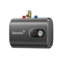 Ranein Electric Mini Tank Water Heater 2.5 Gallon Under Sink Small Hot Water Heater 110V Point of Use Water Heater Easy to Install - Wall or Floor Mounted