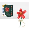 thumbnail image 1 of Regalo de Pascua, ramo de bloques de flores, día de la madre, día de San Valentín, aniversario, regalo de bricolaje de Acción de Gracias, educación de partículas pequeñas, 1 of 2