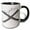 Black/White, variant on 3drose, Xoxo Hugs and Kisses Flirty Fun Romantic Art, 11oz Mug