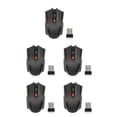 thumbnail image 2 of Matsuzay Ratón óptico ergonómico inalámbrico con receptor USB 6 teclas Computadora de juegos Ratones de plástico PC de escritorio sin controlador Type2 NO2, 2 of 4