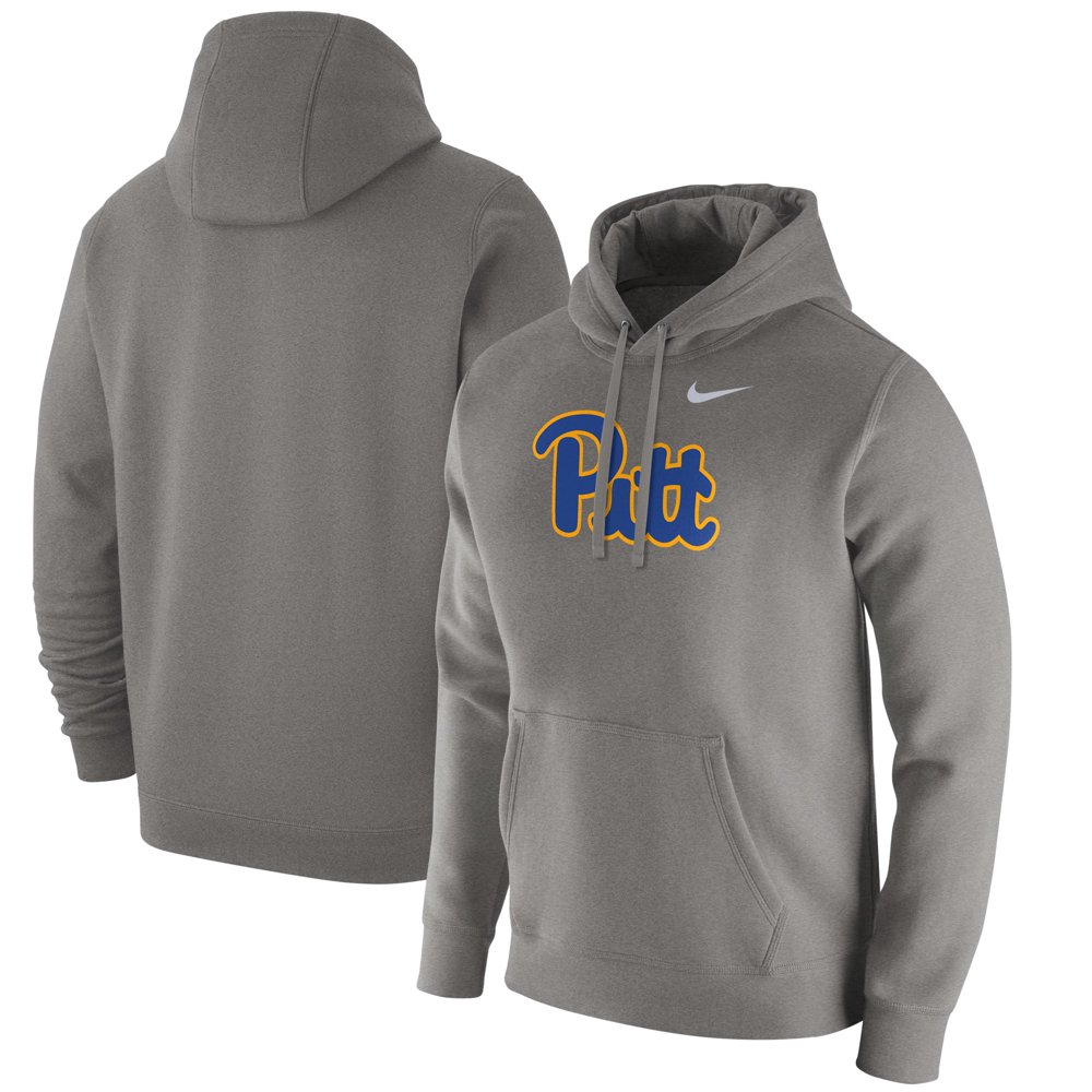 Pitt Panthers Nike Team Logo Club Fleece Pullover Hoodie Heathered