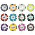 thumbnail image 6 of Playzaic 13.5-gram Poker Knights Poker Chips (50-pack) Premium Composite Set ($5 Red), 6 of 6